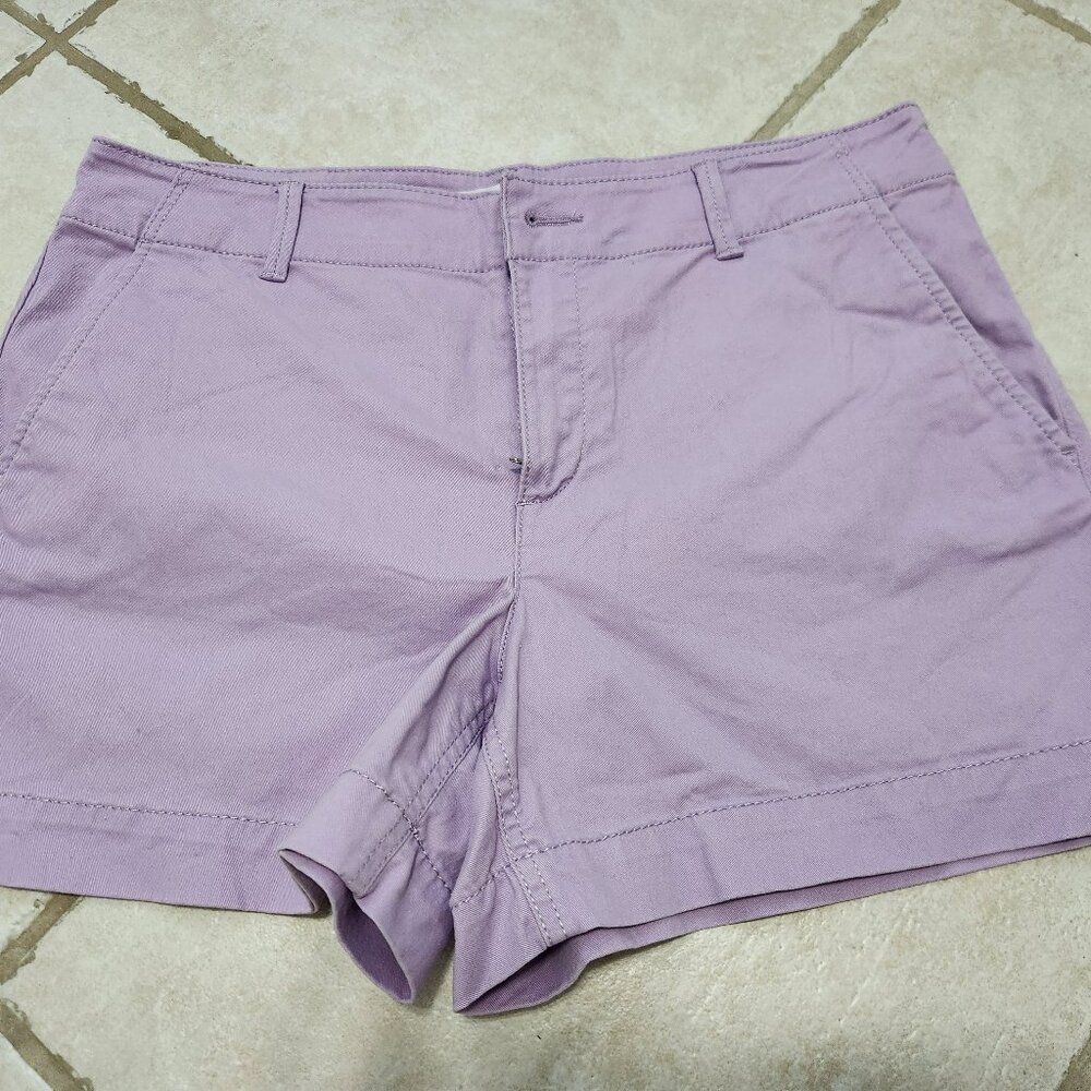 Loft Washed Twill Short Size 8